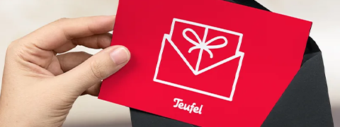 Teufel Geschenkgutschein ab 25€ – die ideale Geschenkidee