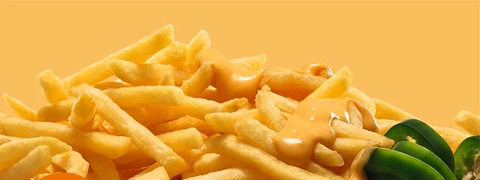 burgerme Gutschein: Cheesy Hot Fries mit 25% Rabatt