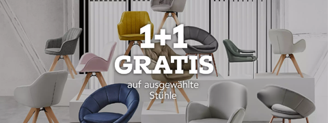 mömax Angebot: Zwei Stühle zum Preis von einem