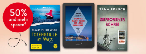 Hugendubel Deal: 50% Rabatt auf Thriller eBooks-Serien