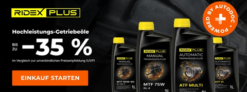 RIDEX PLUS Automatikgetriebeöl mit bis zu 33% Autodoc Rabatt